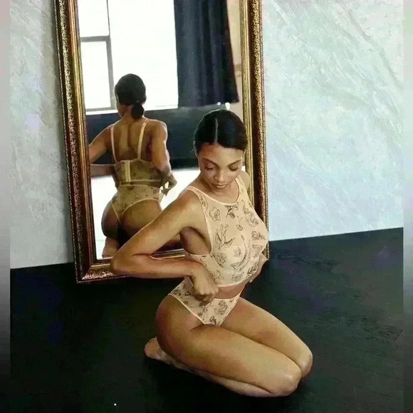 Bra-Top Bustier Tattoo Print Less  Is Amor NWT - Picture 4 of 5